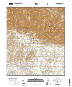 Sabino Canyon 2018 topographic map thumbnail