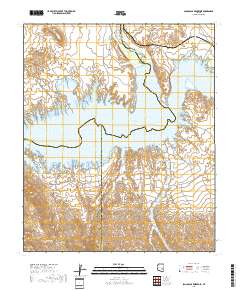 San Carlos Reservoir 2018 topographic map thumbnail