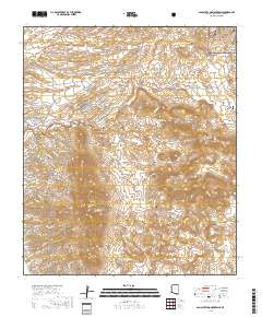 San Cayetano Mountains 2018 topographic map thumbnail