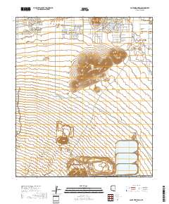 San Xavier Mission 2018 topographic map thumbnail