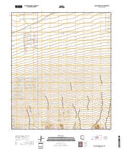 San Xavier Mission SW 2018 topographic map thumbnail