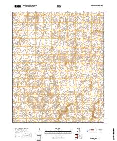 Saunders Draw 2018 topographic map thumbnail