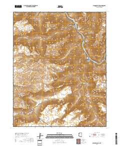 Spencer Canyon 2018 topographic map thumbnail