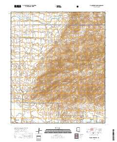 Tanque Verde Peak 2018 topographic map thumbnail