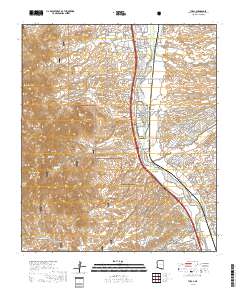 Tubac 2018 topographic map thumbnail