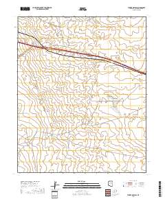 Tucker Mesa SW 2018 topographic map thumbnail