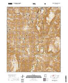 Verde Hot Springs 2018 topographic map thumbnail