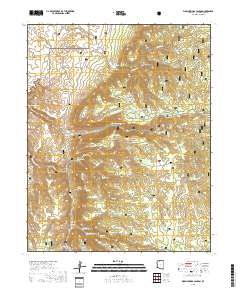 Warm Springs Canyon 2018 topographic map thumbnail