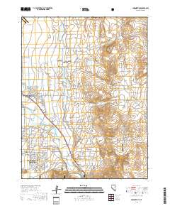 Gardnerville 2018 topographic map thumbnail