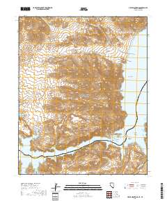 Hiller Mountains 2018 topographic map thumbnail
