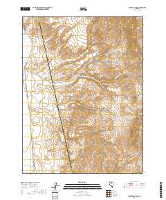 Papoose Canyon 2018 topographic map thumbnail