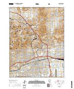 Reno 2018 topographic map thumbnail