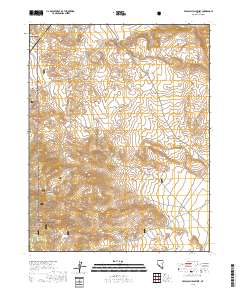 Volcanic Hills West 2018 topographic map thumbnail