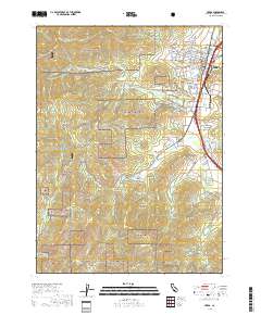 Yreka 2018 topographic map thumbnail