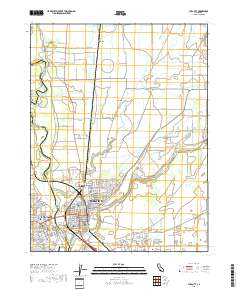 Yuba City 2018 topographic map thumbnail