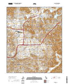 El Cajon 2018 topographic map thumbnail