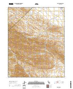 Garza Peak 2018 topographic map thumbnail