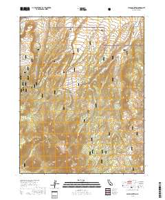 Glass Mountain 2018 topographic map thumbnail