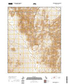 Greenwater Canyon 2018 topographic map thumbnail