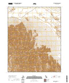Grotto Canyon 2018 topographic map thumbnail