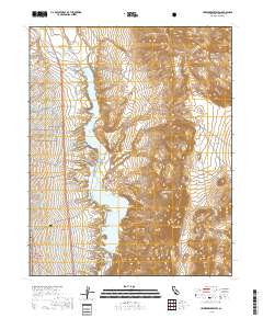Haiwee Reservoirs 2018 topographic map thumbnail