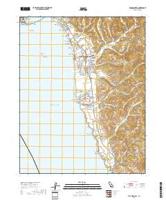 Half Moon Bay 2018 topographic map thumbnail