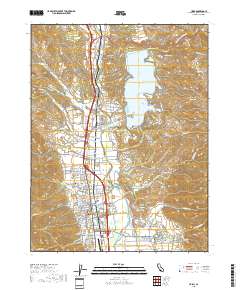 Ukiah 2018 topographic map thumbnail