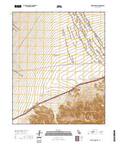 West of Blind Hills 2018 topographic map preview