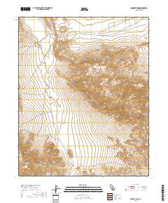 Wingate Pass 2018 topographic map thumbnail