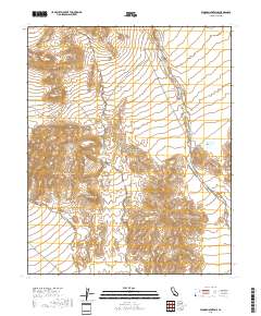Woods Mountains 2018 topographic map thumbnail