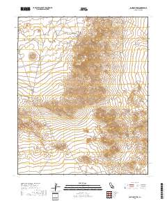 Lane Mountain 2018 topographic map thumbnail
