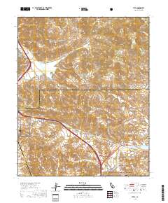 Lebec 2018 topographic map thumbnail