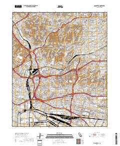 Los Angeles 2018 topographic map thumbnail