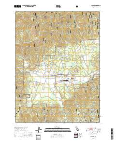 Hayfork 2018 topographic map thumbnail