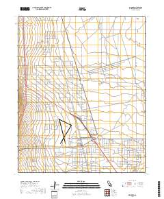 Inyokern 2018 topographic map thumbnail