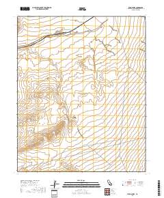 Kelso Dunes 2018 topographic map thumbnail