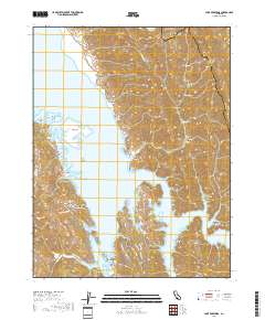 Lake Berryessa 2018 topographic map thumbnail