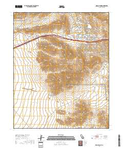 Mescal Range 2018 topographic map thumbnail