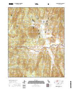 Monache Mountain 2018 topographic map thumbnail