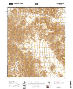Mopah Peaks 2018 topographic map thumbnail
