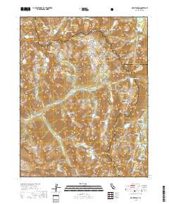 Mount Abbot 2018 topographic map thumbnail