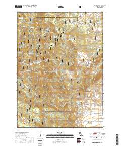 Mount Bidwell 2018 topographic map thumbnail