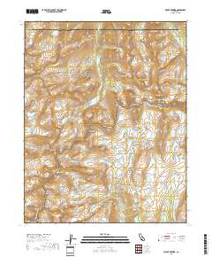 Mount Brewer 2018 topographic map thumbnail