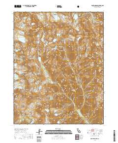 Mount Goddard 2018 topographic map thumbnail