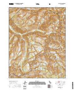 Mount Lyell 2018 topographic map thumbnail