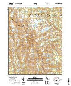 Mount Ritter 2018 topographic map thumbnail
