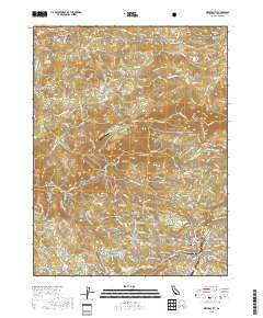 Nevada City 2018 topographic map thumbnail