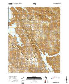 Penon Blanco Peak 2018 topographic map thumbnail
