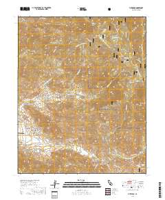 Piute Peak 2018 topographic map thumbnail