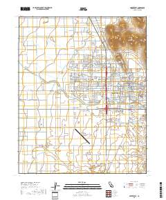 Porterville 2018 topographic map thumbnail